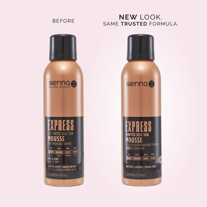 Sienna X Q10 Express Tinted Self Tan Mousse 200ml