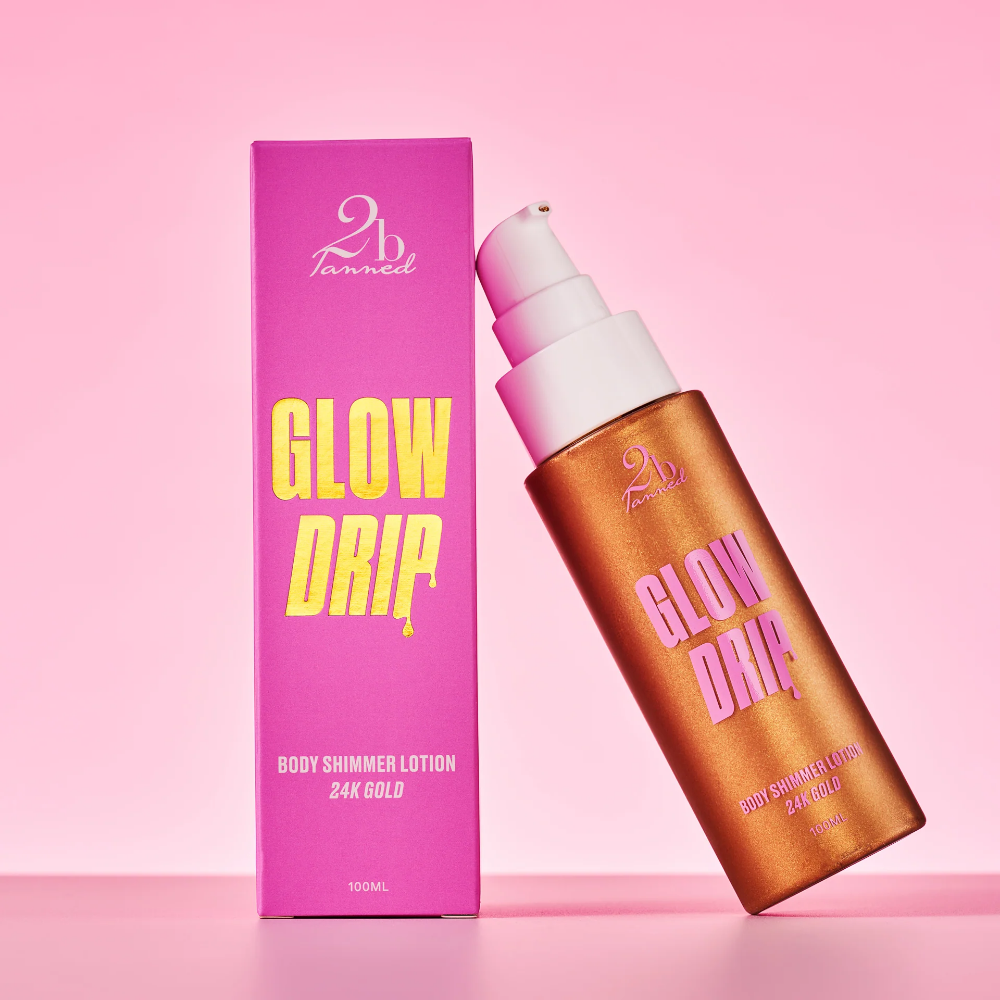 2BTanned Glow Drip Body Shimmer Lotion 24K Gold 100ml