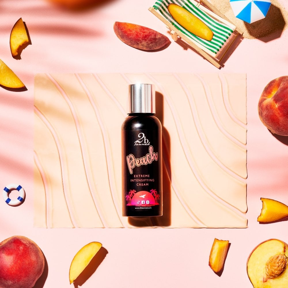 2BTanned Extreme Intensifying Cream Peach Tanning Accelerator Travel-Size 100ml