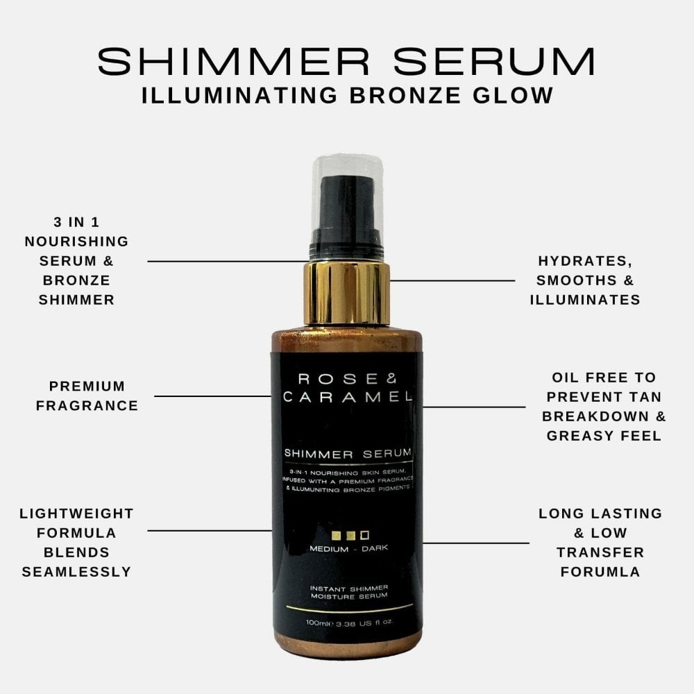 Rose & Caramel Shimmer Serum Medium/Dark 100ml