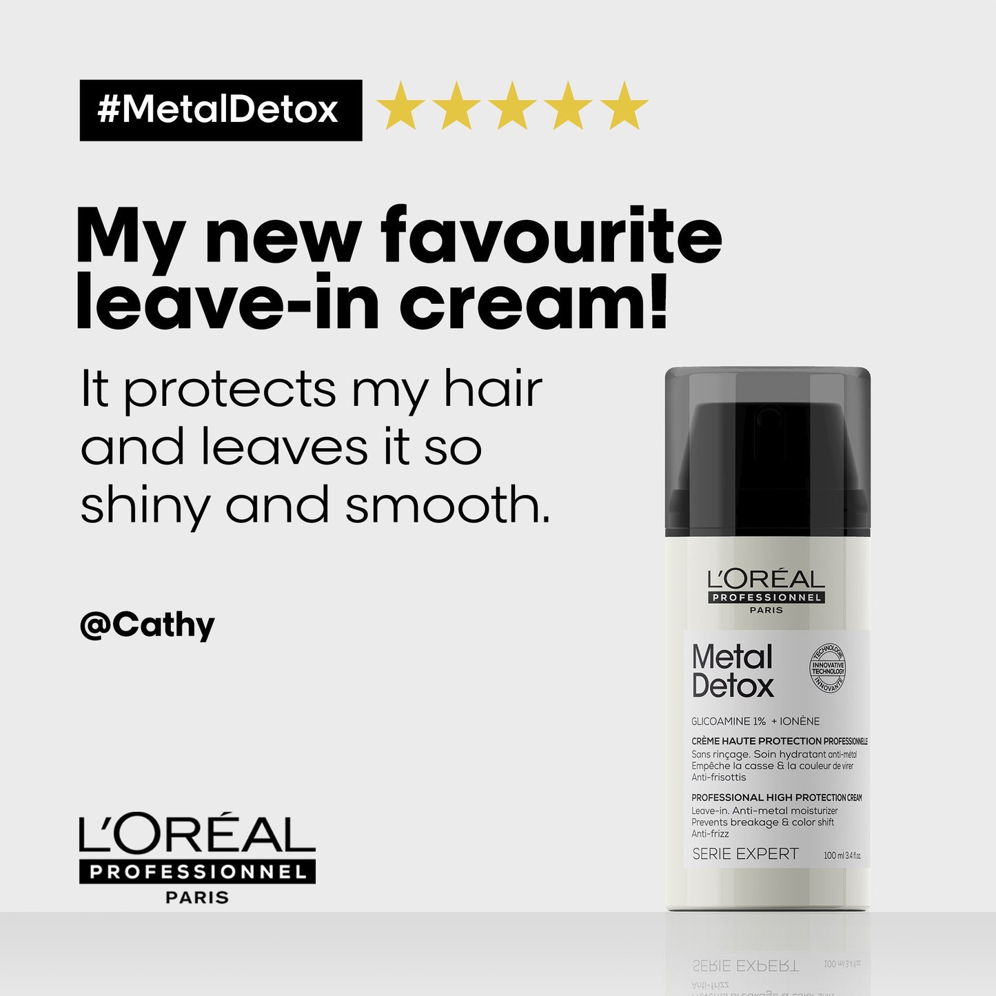 L'Oreal Professionnel Serie Expert Metal Detox High Protection Leave-In Cream 100ml