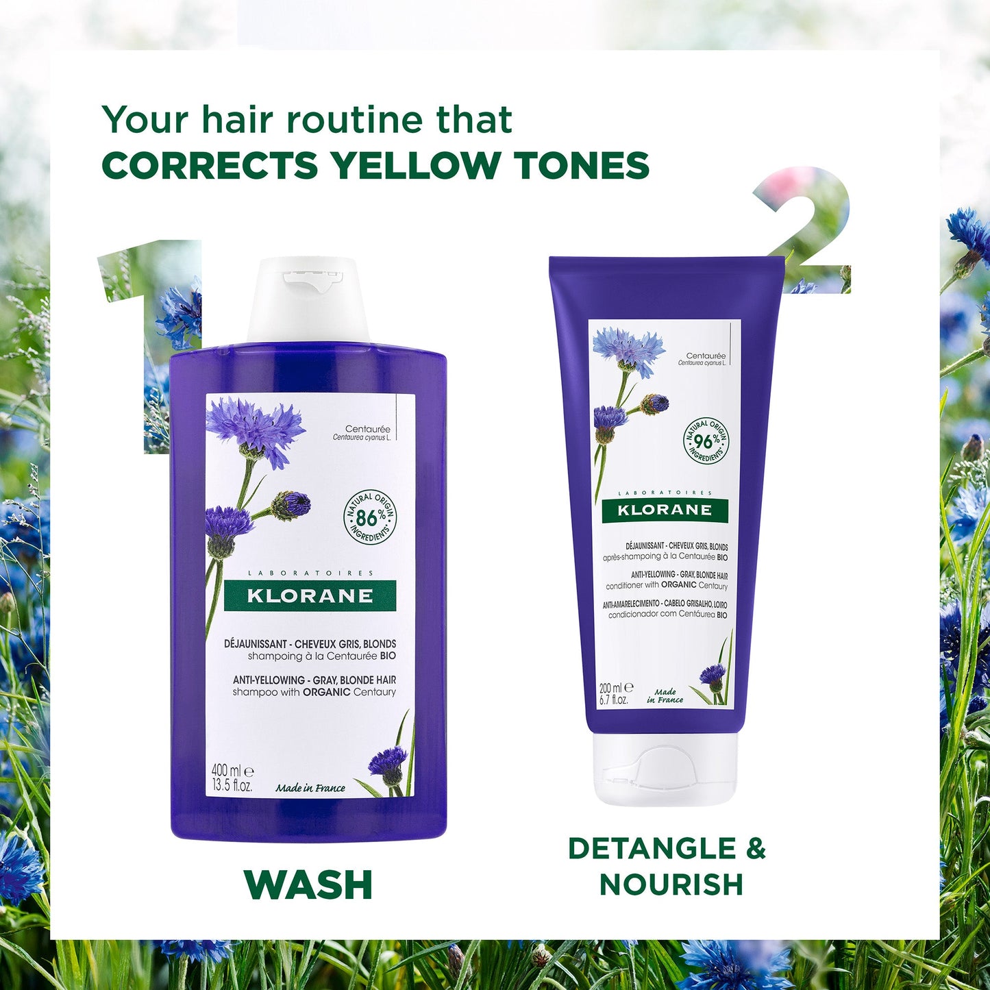 Klorane Anti-Yellowing Shampoo 400ml