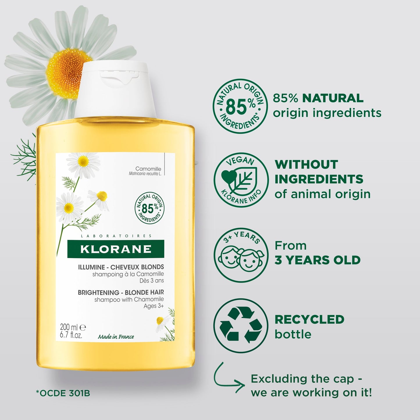 Klorane Brightening Shampoo 200ml