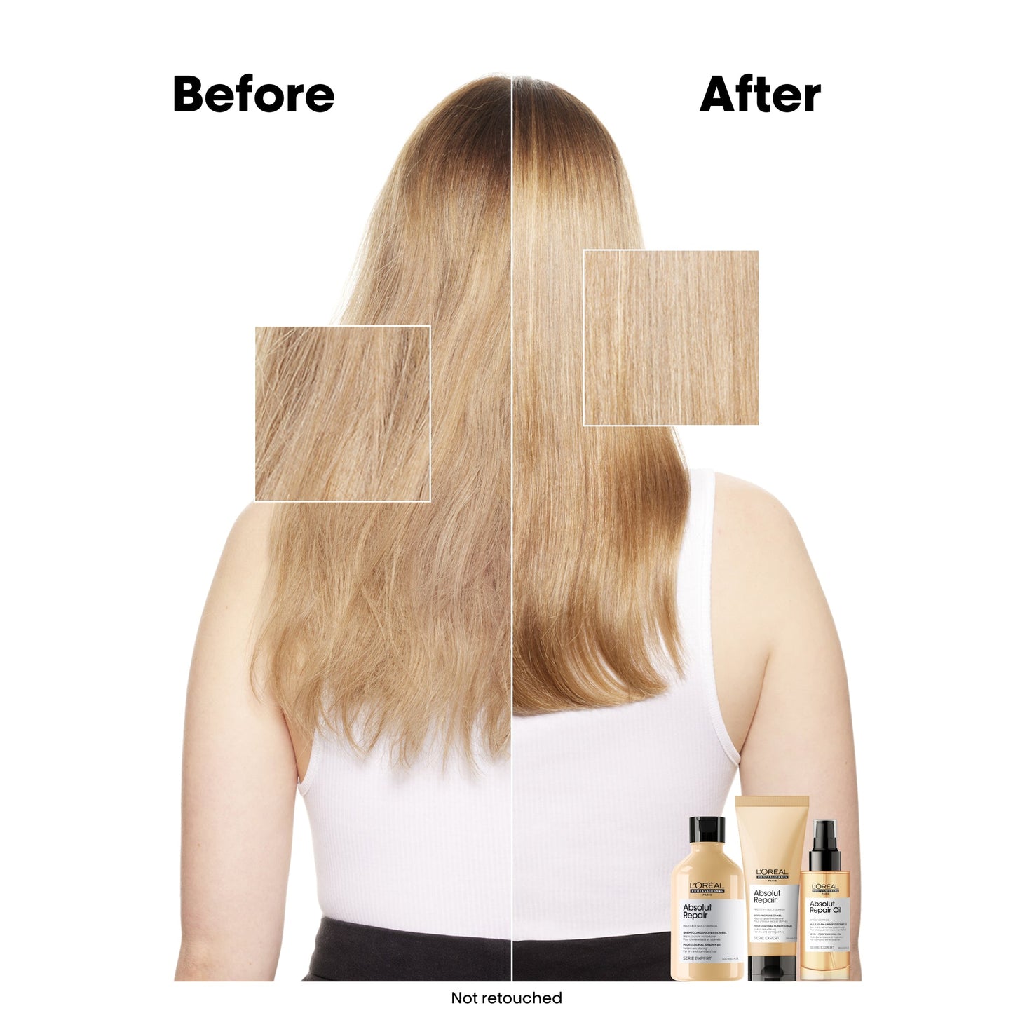 L'Oreal Professionnel Serie Expert Absolut Repair Protein + Gold Quinoa Instant Resurfacing Conditioner 200ml