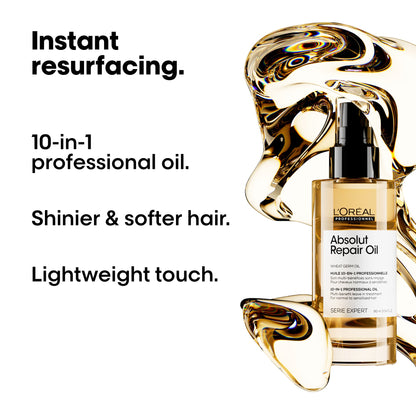 L'Oreal Professionnel Serie Expert Absolut Repair Oil 10-In-1 Multi-Benefit Leave-In Treatment Oil 90ml