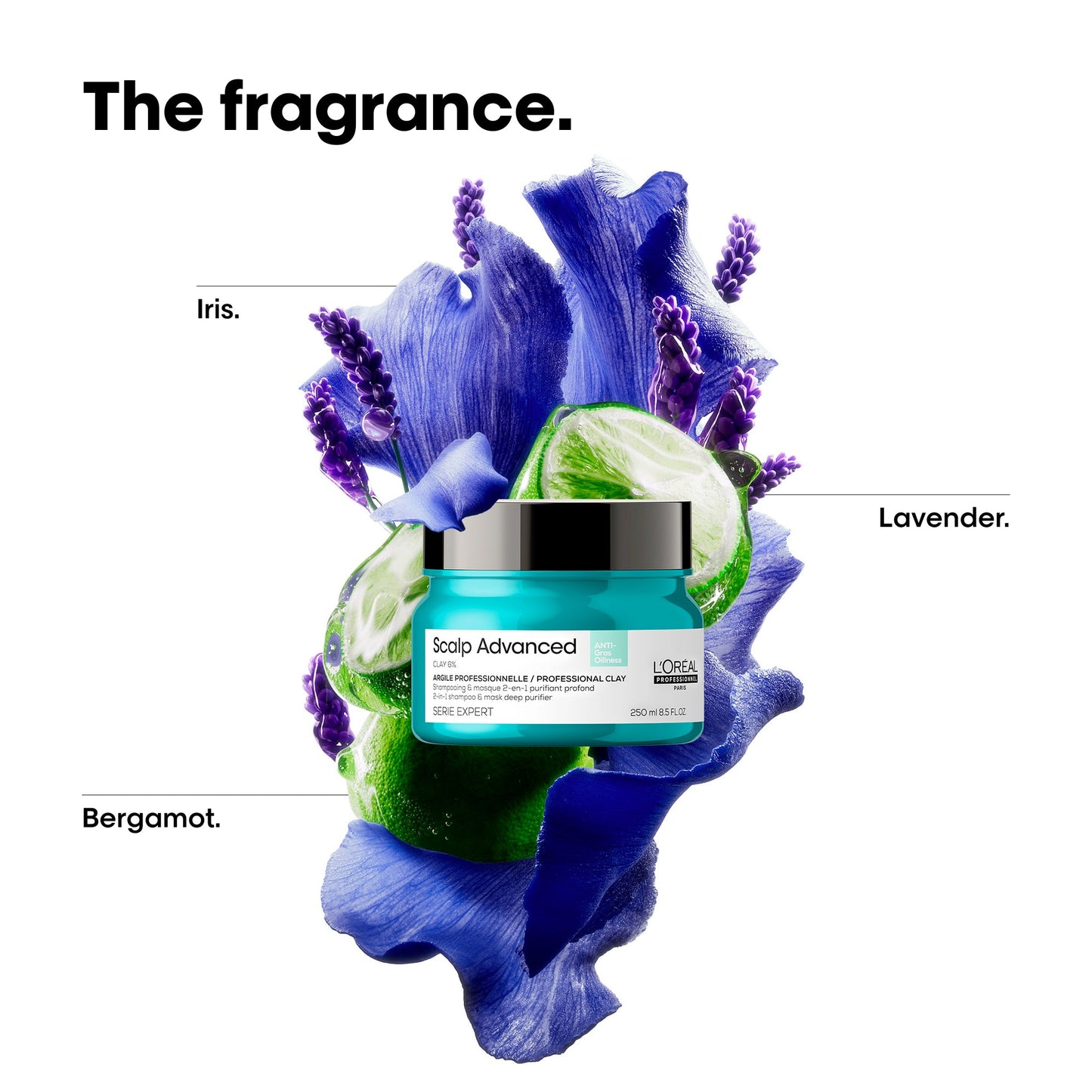 L'Oreal Professionnel Serie Expert Scalp Advanced Anti-Oiliness 2-in-1 Deep Purifier Clay Shampoo & Mask 250ml