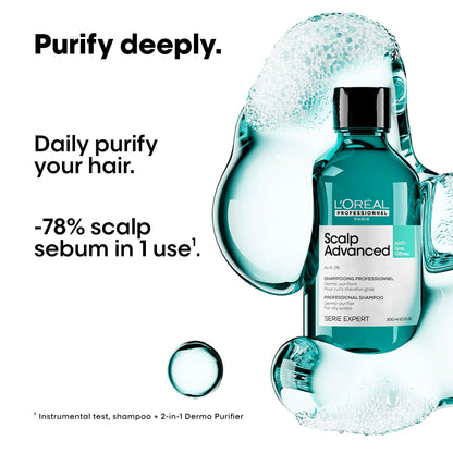 L'Oreal Professionnel Serie Expert Scalp Advanced Anti-Oiliness Dermo-Purifier Shampoo 300ml