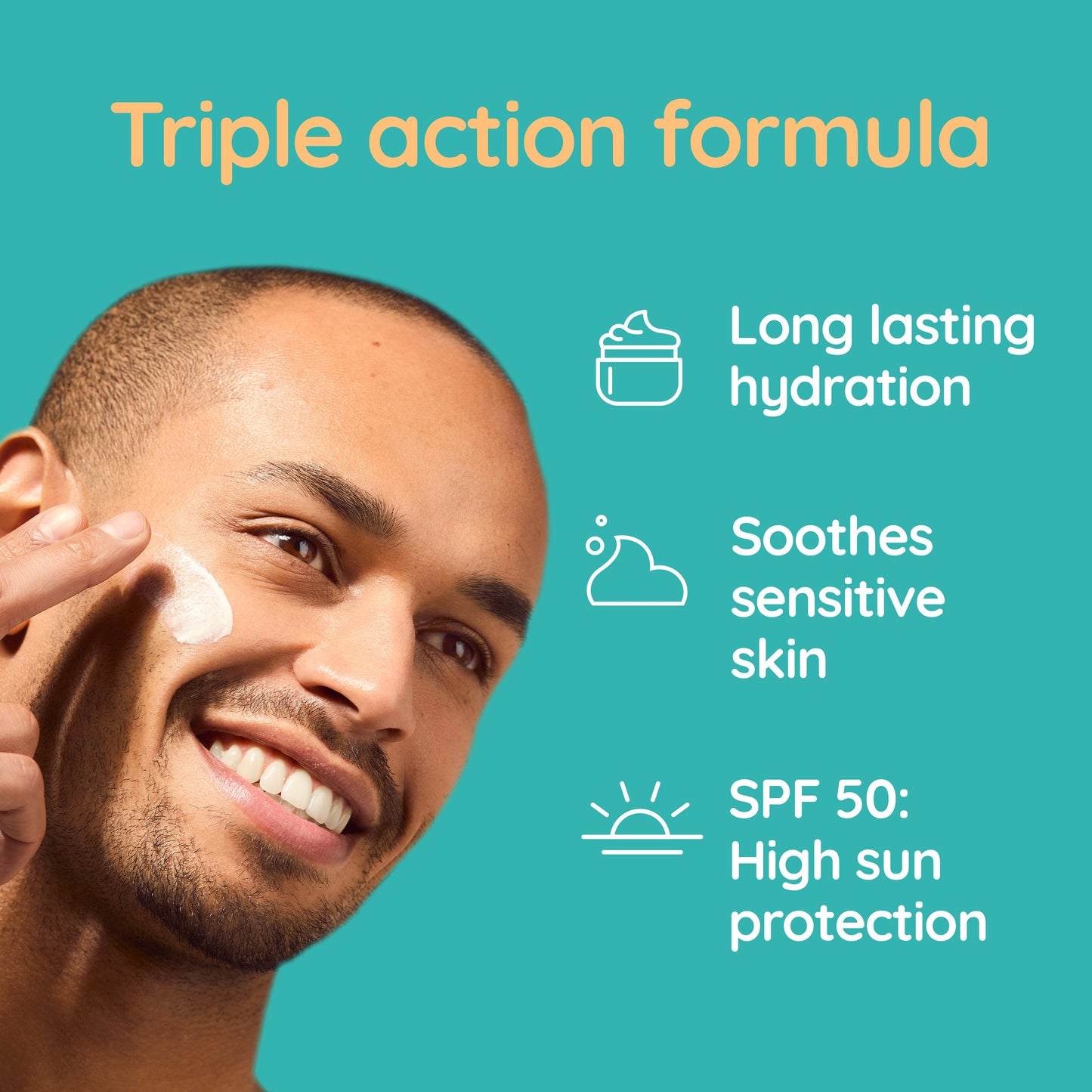 Aveeno Face Calm+ Restore Moisturising Lotion SPF50 50ml