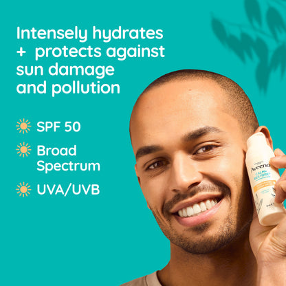 Aveeno Face Calm+ Restore Moisturising Lotion SPF50 50ml