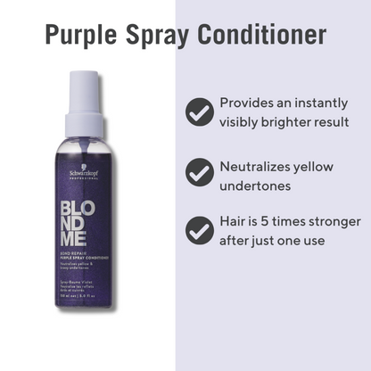 Schwarzkopf Professional BlondMe Cool Blondes Neutralising Spray Conditioner 150ml