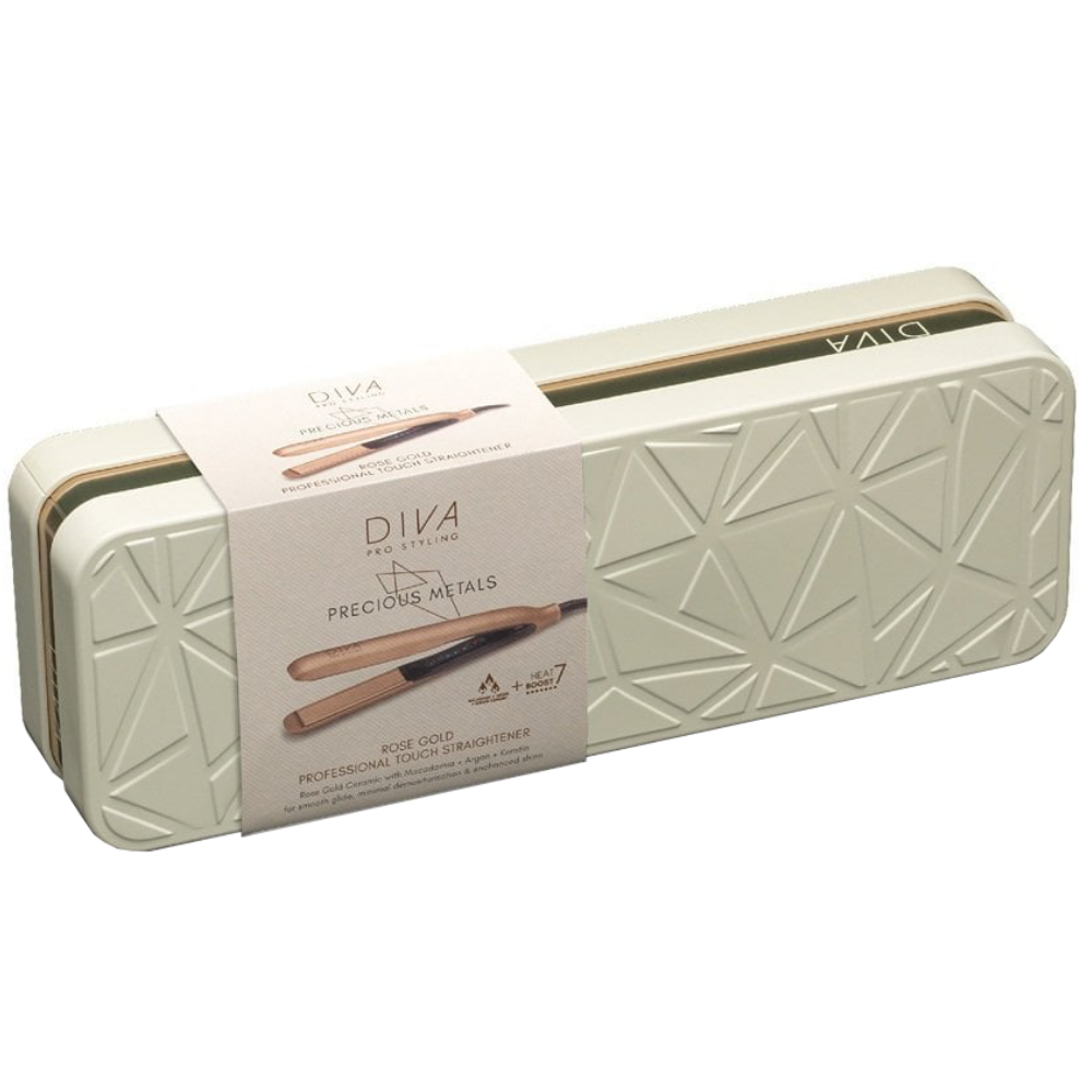 Diva Pro Precious Metals Touch Hair Straightener Rose Gold
