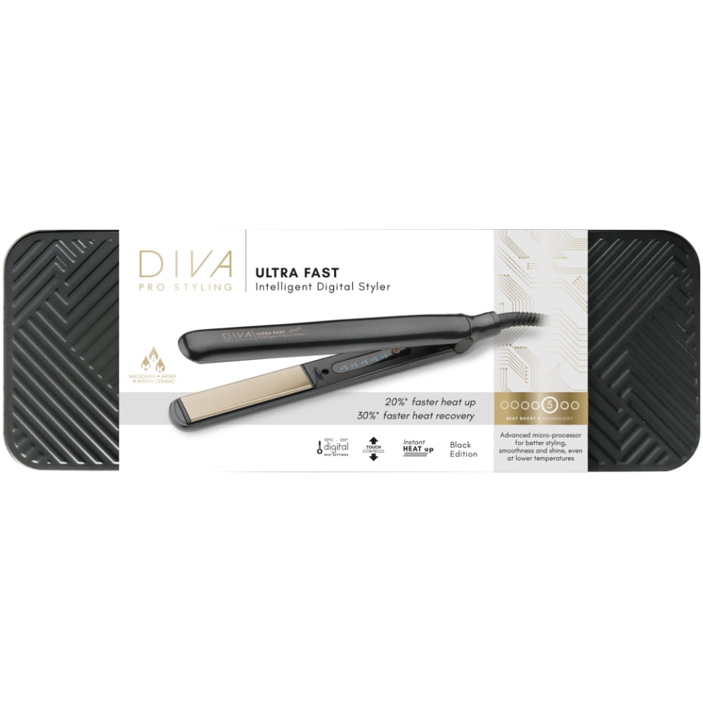 Diva Pro Ultra Fast Intelligent Digital Styler Black