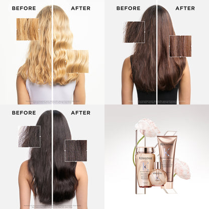 Kérastase Gloss Absolu Bain Hydra-Glaze Hydra-Illuminating Shampoo 250ml & Glaze Drops Hair Oil 45ml Twin