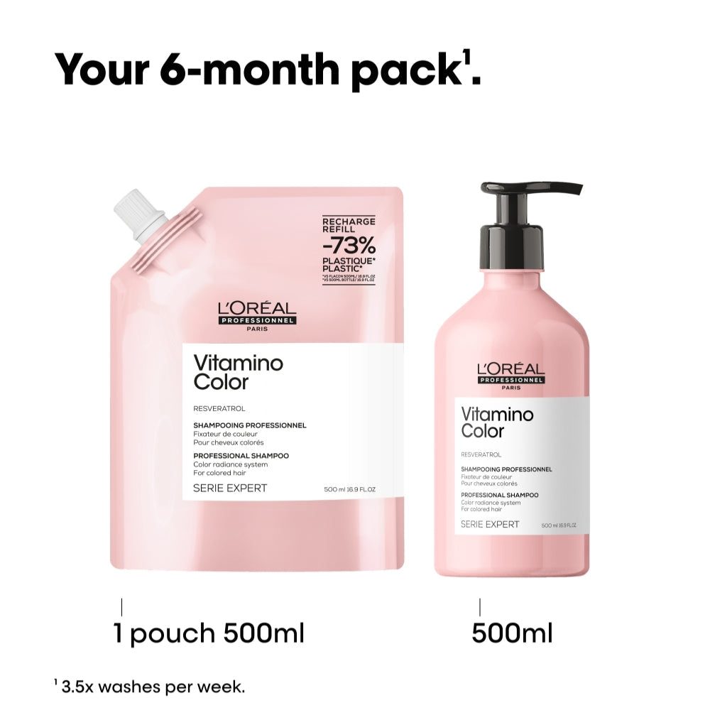 L'Oreal Professionnel Serie Expert Vitamino Colour Radiance Shampoo Refill Pouch 1500ml