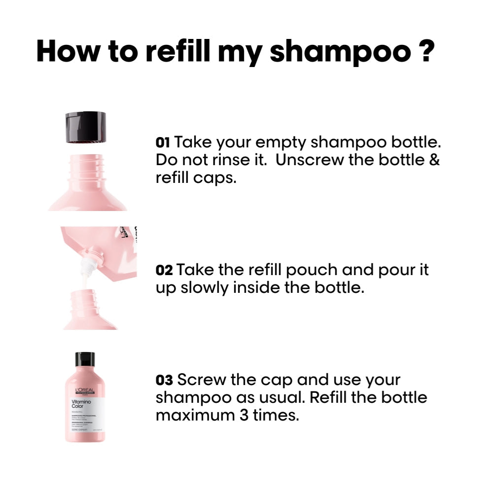 L'Oreal Professionnel Serie Expert Vitamino Colour Radiance Shampoo Refill Pouch 1500ml