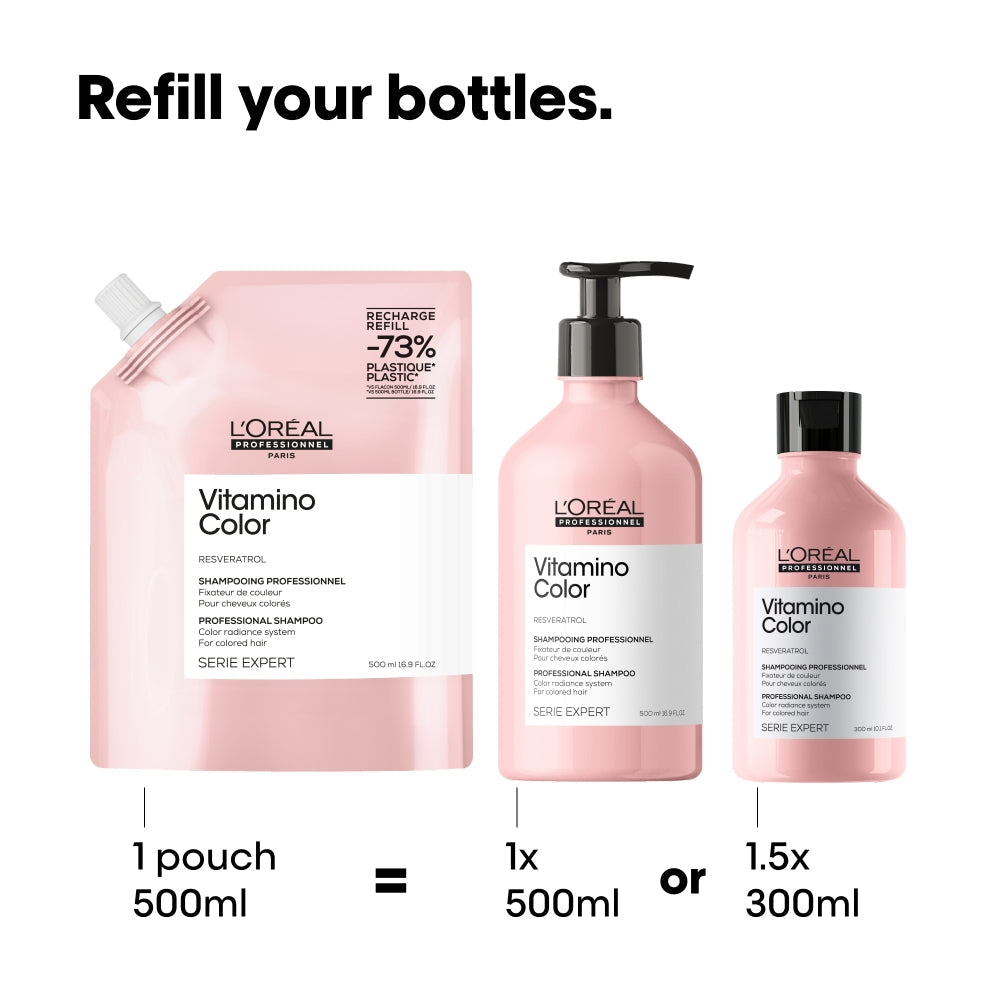 L'Oreal Professionnel Serie Expert Vitamino Colour Radiance Shampoo Refill Pouch 1500ml