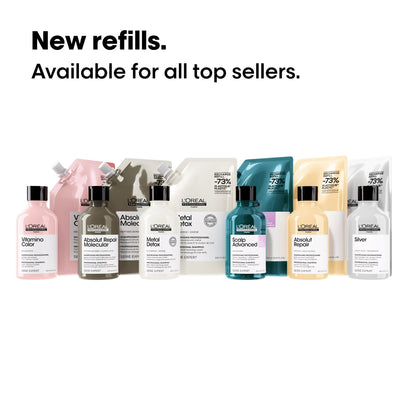 L'Oreal Professionnel Serie Expert Absolut Repair Protein + Gold Quinoa Instant Resurfacing Shampoo Refill Pouch 1500ml