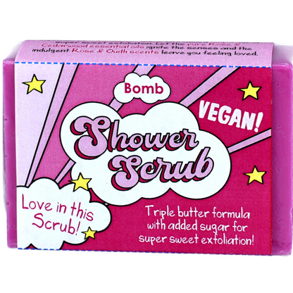 Bomb Cosmetics Love In This Scrub Solid Shower Scrub Bar