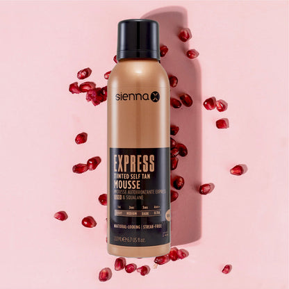 Sienna X Q10 Express Tinted Self Tan Mousse 200ml