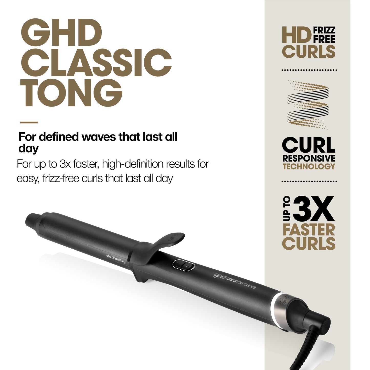 ghd Chronos Curve Classic Tong Hair Curler 26mm