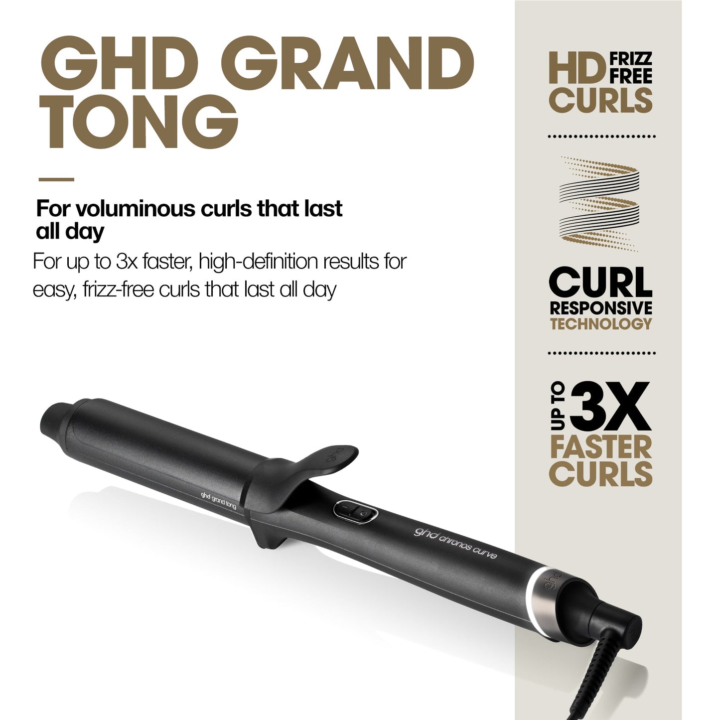 ghd Chronos Curve Grand Tong Hair Curler 32mm