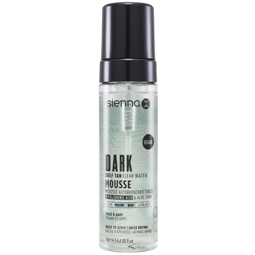 Sienna X Dark Self Tan Clear Water Mousse 190ml