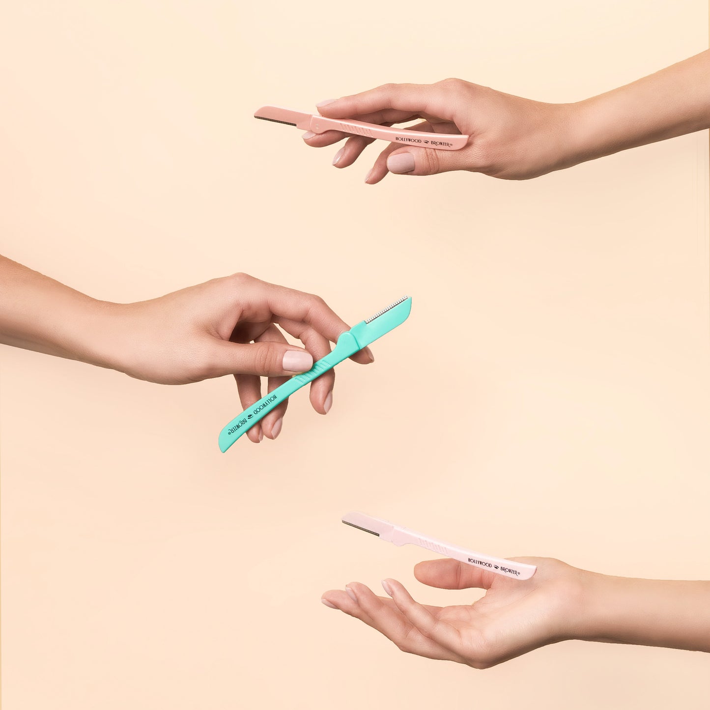 Hollywood Browzer Duo Browzer Hair Removal & Dermaplaning Tool Amethyst + Citrine