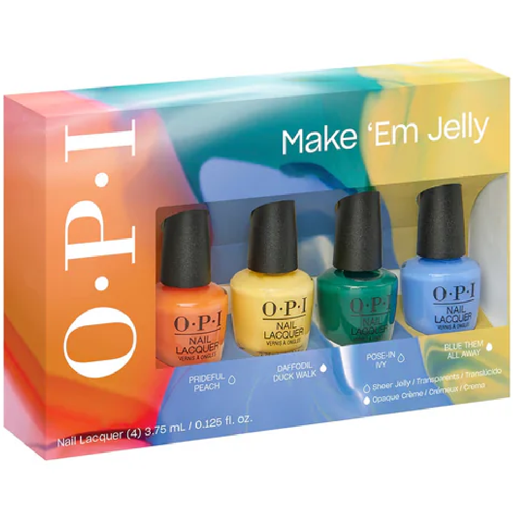 OPI Make 'Em Jelly Summer Mini Nail Polish Pack 4 x 3.75ml.