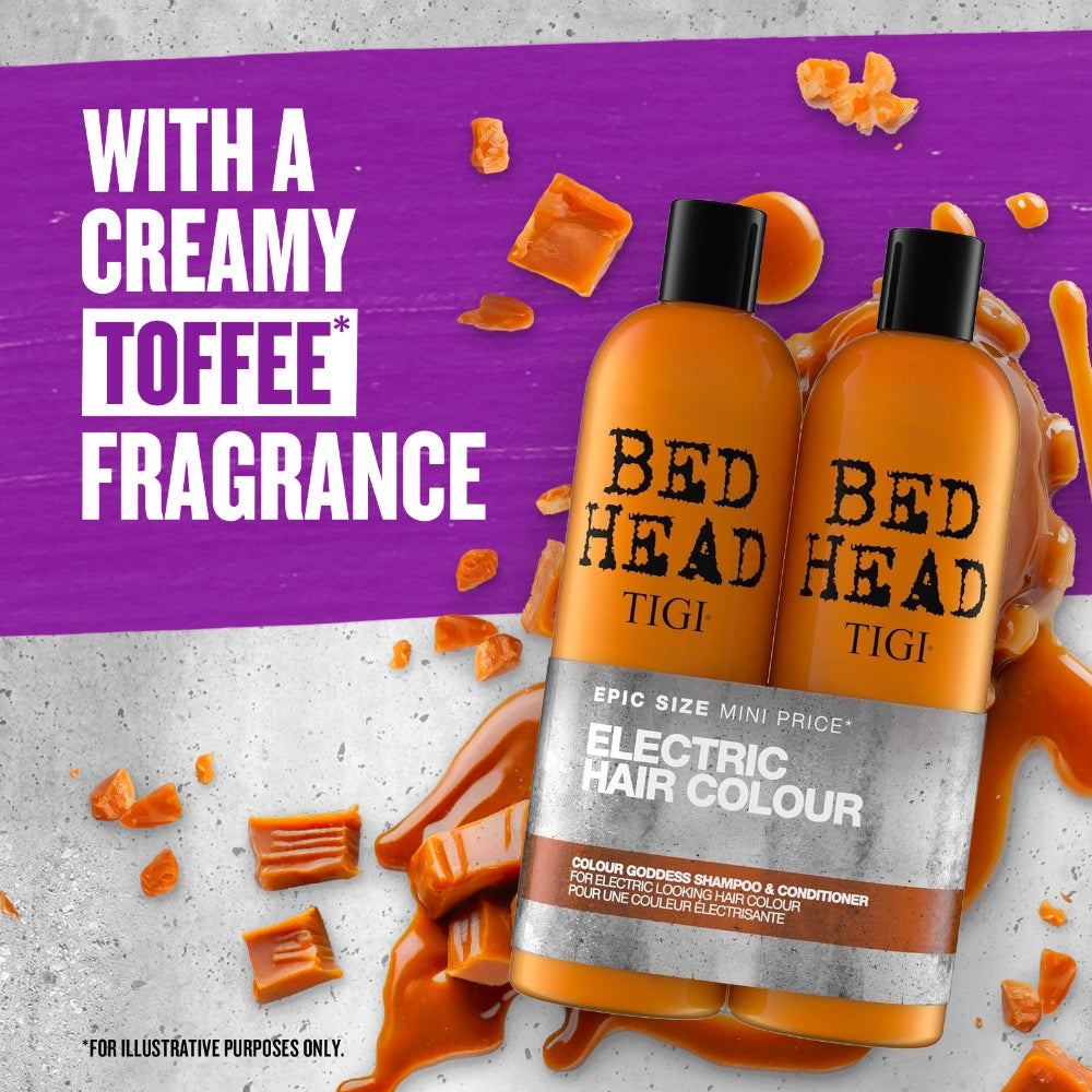 TIGI Bed Head Electric Hair Colour Colour Goddess Shampoo & Conditioner 750ml Twin Pack