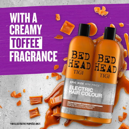 TIGI Bed Head Electric Hair Colour Colour Goddess Shampoo & Conditioner 750ml Twin Pack