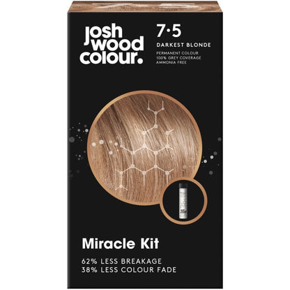 Josh Wood Colour 7.5 Darkest Blonde Colour Miracle Permanent Colour Kit