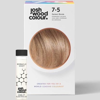 Josh Wood Colour 7.5 Darkest Blonde Colour Miracle Permanent Colour Kit