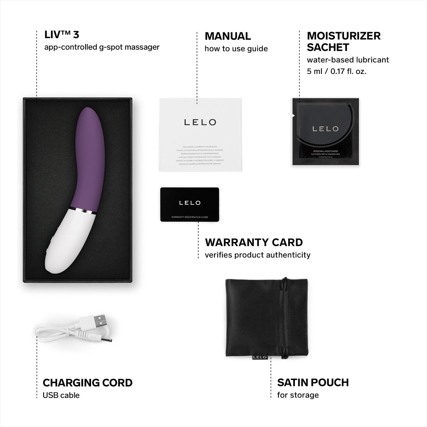 LELO Liv 3 App-Controlled G-Spot Vibrator Plum