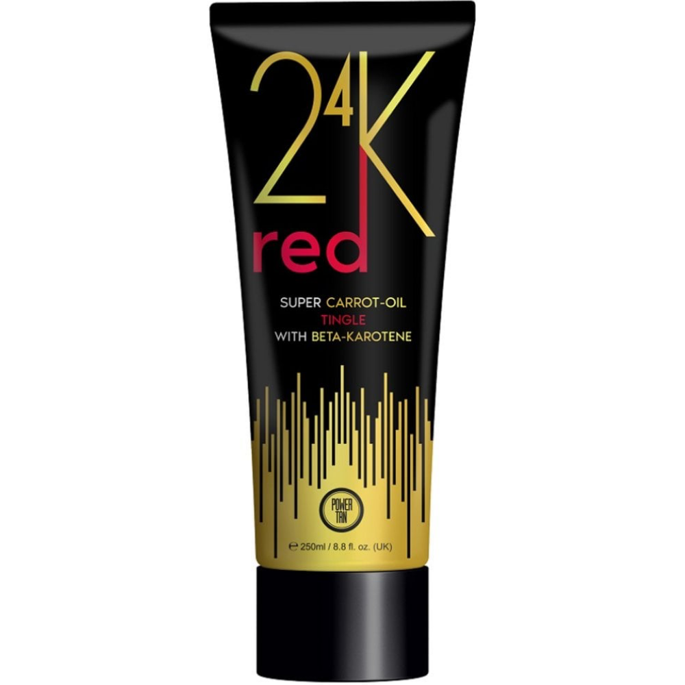 Power Tan 24K Red Super Carrot Oil Tingling Tanning Accelerator 250ml