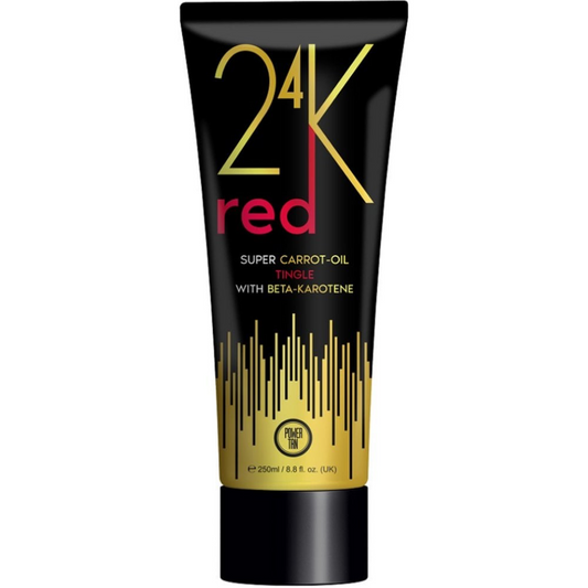 Power Tan 24K Red Super Carrot Oil Tingling Tanning Accelerator 250ml