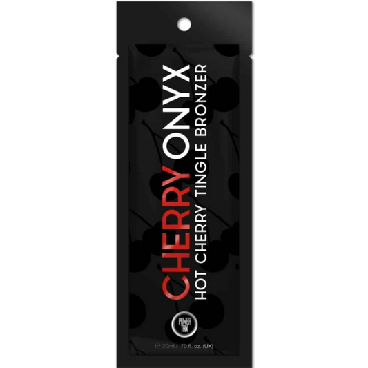 Power Tan Cherry Onyx Hot Cherry Tingle Bronzer Tanning Accelerator Sachet 20ml