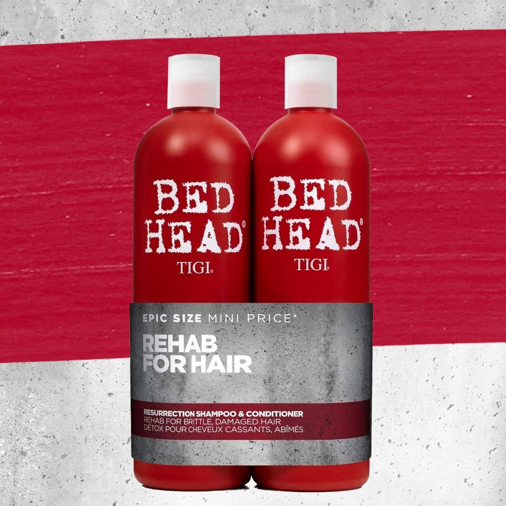 TIGI Bed Head Rehab for Hair Resurrection Shampoo & Conditioner 750ml Twin Pack