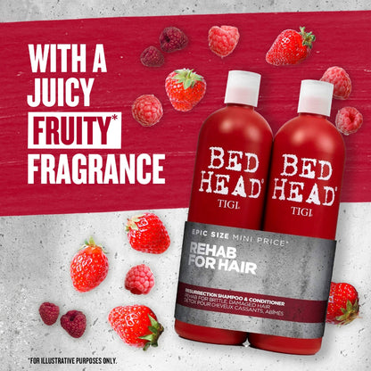 TIGI Bed Head Rehab for Hair Resurrection Shampoo & Conditioner 750ml Twin Pack