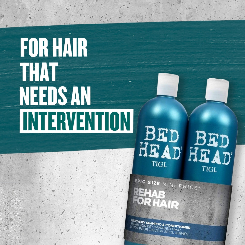 TIGI Bed Head Rehab for Hair Recovery Shampoo & Conditioner 750ml Twin Pack