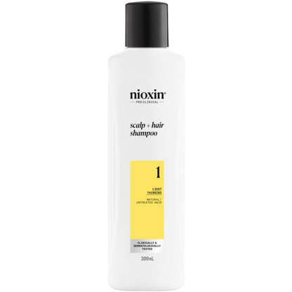 Nioxin System 1 Shampoo & Conditioner Twin for Natural Hair with Light Thinning 2 x 300ml