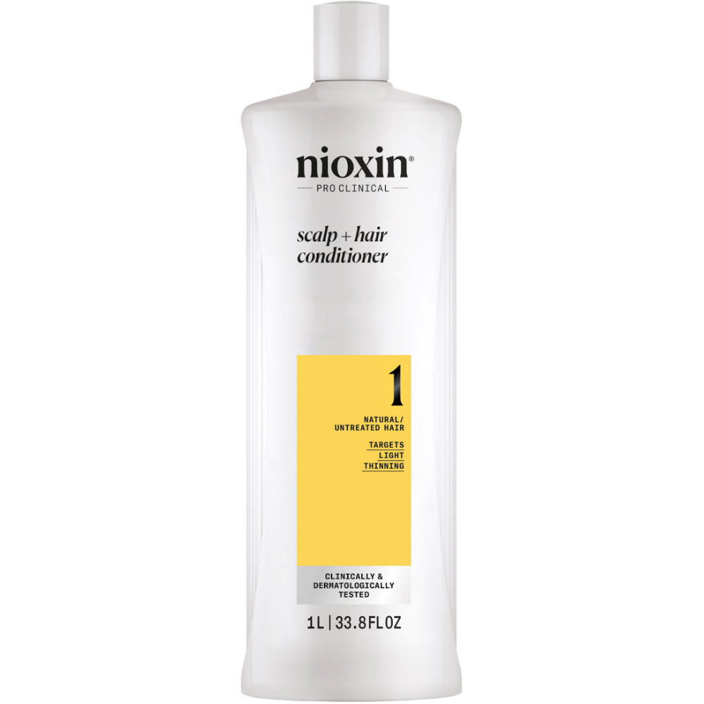 Nioxin System 1 Shampoo & Conditioner Twin for Natural Hair with Light Thinning 2 x 1000ml