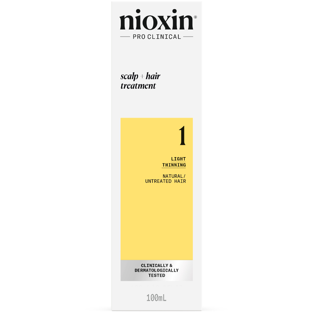 Nioxin System 1 Scalp & Hair Leave-In Treatment for Natural Hair with Light Thinning 100ml