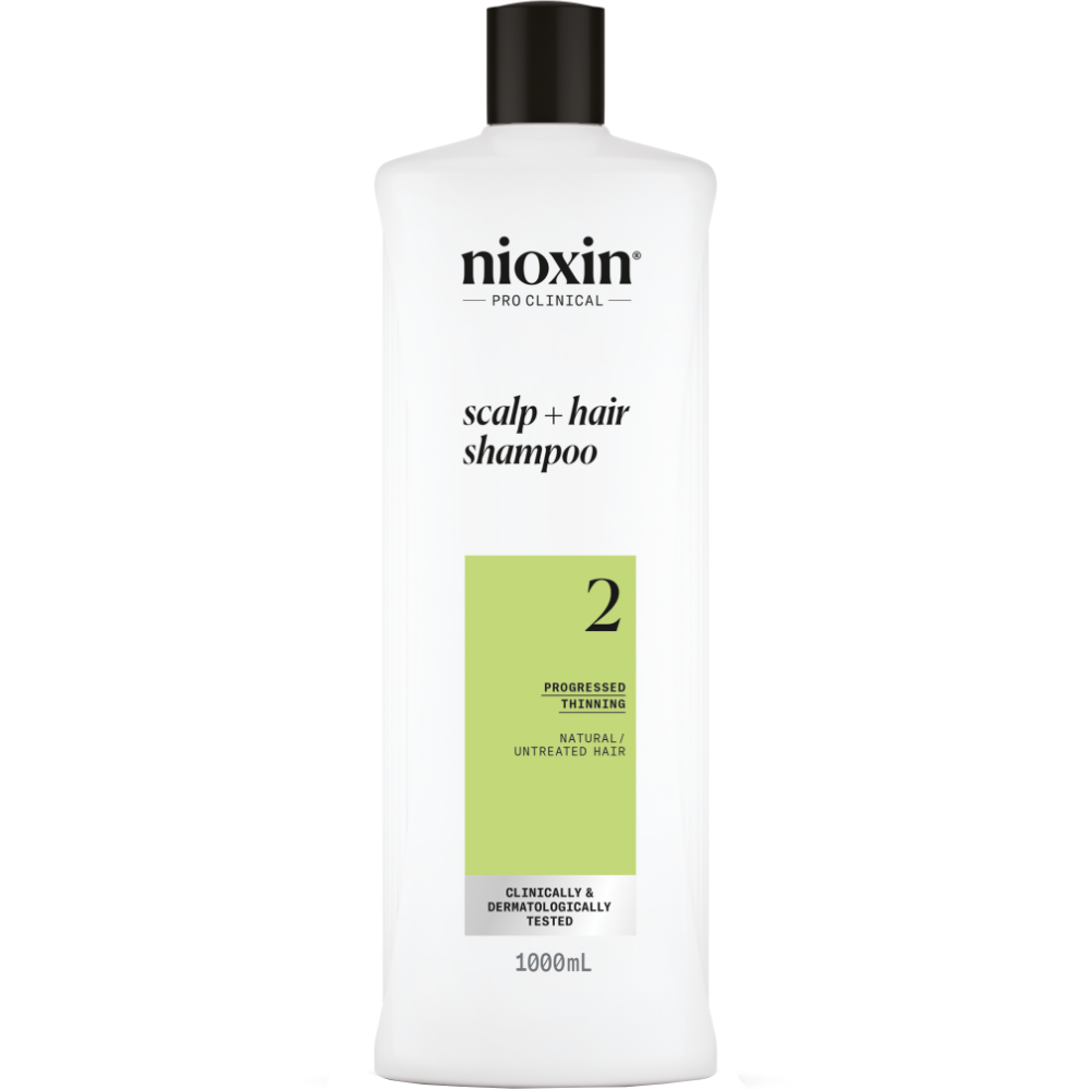 Nioxin System 2 Shampoo & Conditioner Twin for Natural Hair with Progressed Thinning 2 x 1000ml