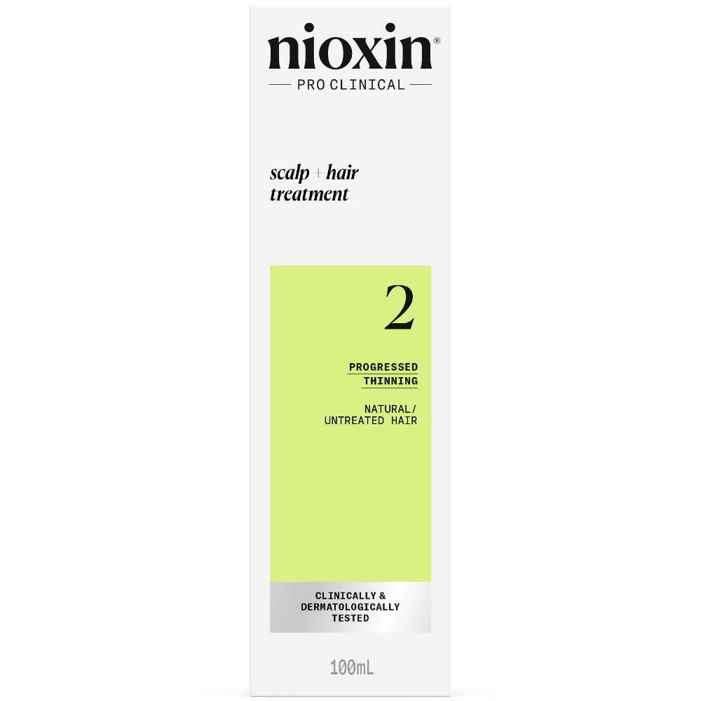 Nioxin System 2 Scalp & Hair Leave-In Treatment for Natural Hair with Progressed Thinning 100ml