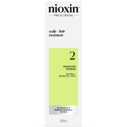 Nioxin System 2 Scalp & Hair Leave-In Treatment for Natural Hair with Progressed Thinning 100ml
