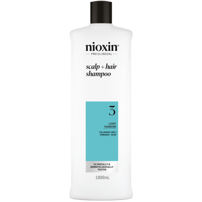 Nioxin System 3 Shampoo & Conditioner Twin for Coloured Hair with Light Thinning 2 x 1000ml