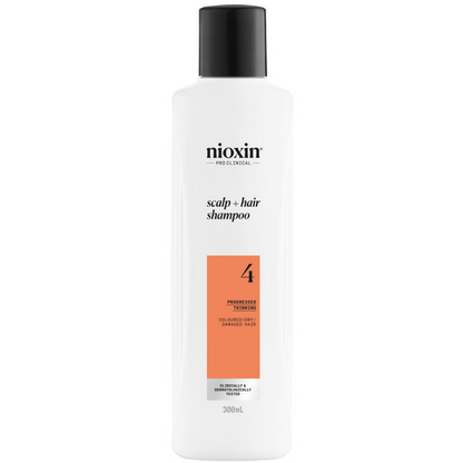 Nioxin System 4 Shampoo & Conditioner Twin for Coloured Treated Hair with Progressed Thinning 2 x 300ml