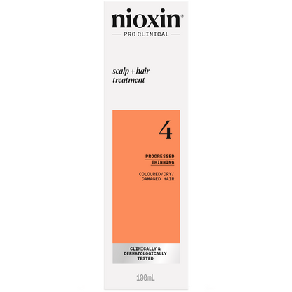 Nioxin System 4 Scalp & Hair Leave-In Treatment for Coloured Treated Hair with Progressed Thinning 100ml