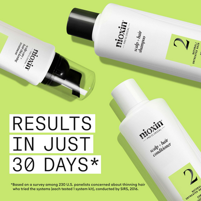Nioxin System 2 Hair Starter Kit for Natural Hair with Progressed Thinning