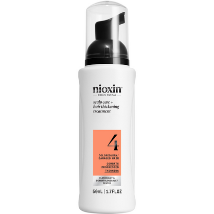 Nioxin System 4 Hair Starter Kit for Coloured Treated Hair with Progressed Thinning